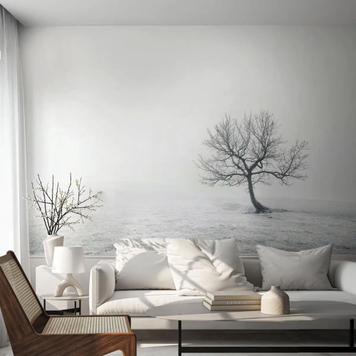 Fotobehang Standard Eco - Tegen het niets - Landschap, Boom, Natuur - 400x280 cm