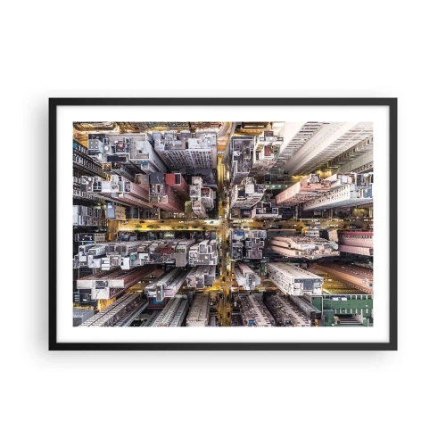 Poster in een zwarte lijst - Groeten uit Hong Kong - 70x50 cm