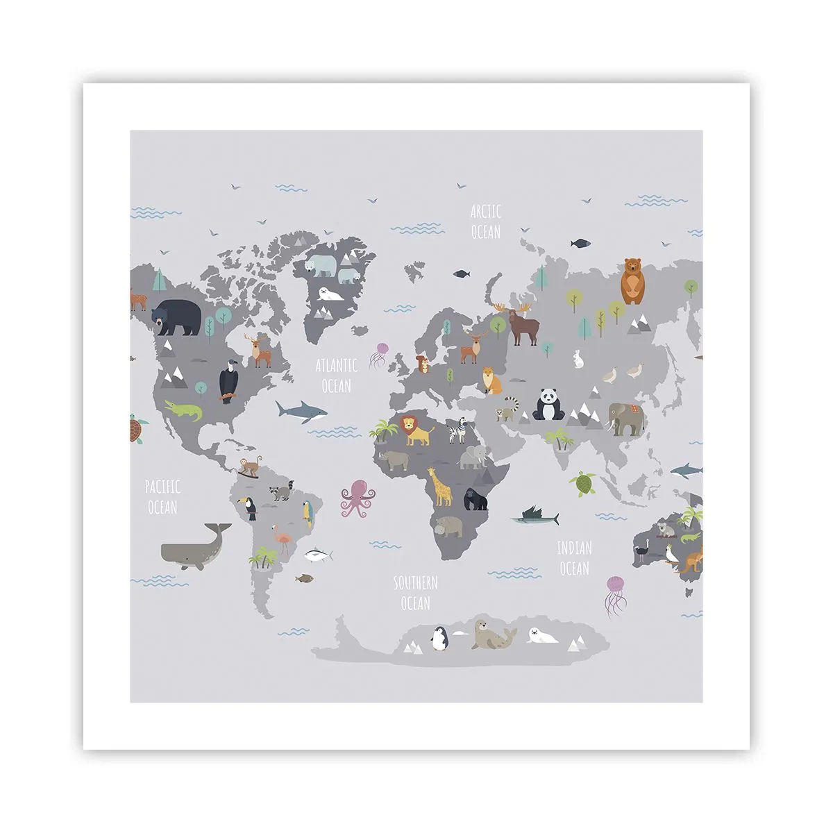 Poster - Vertel me waar je vandaan komt ... - 50x50 cm