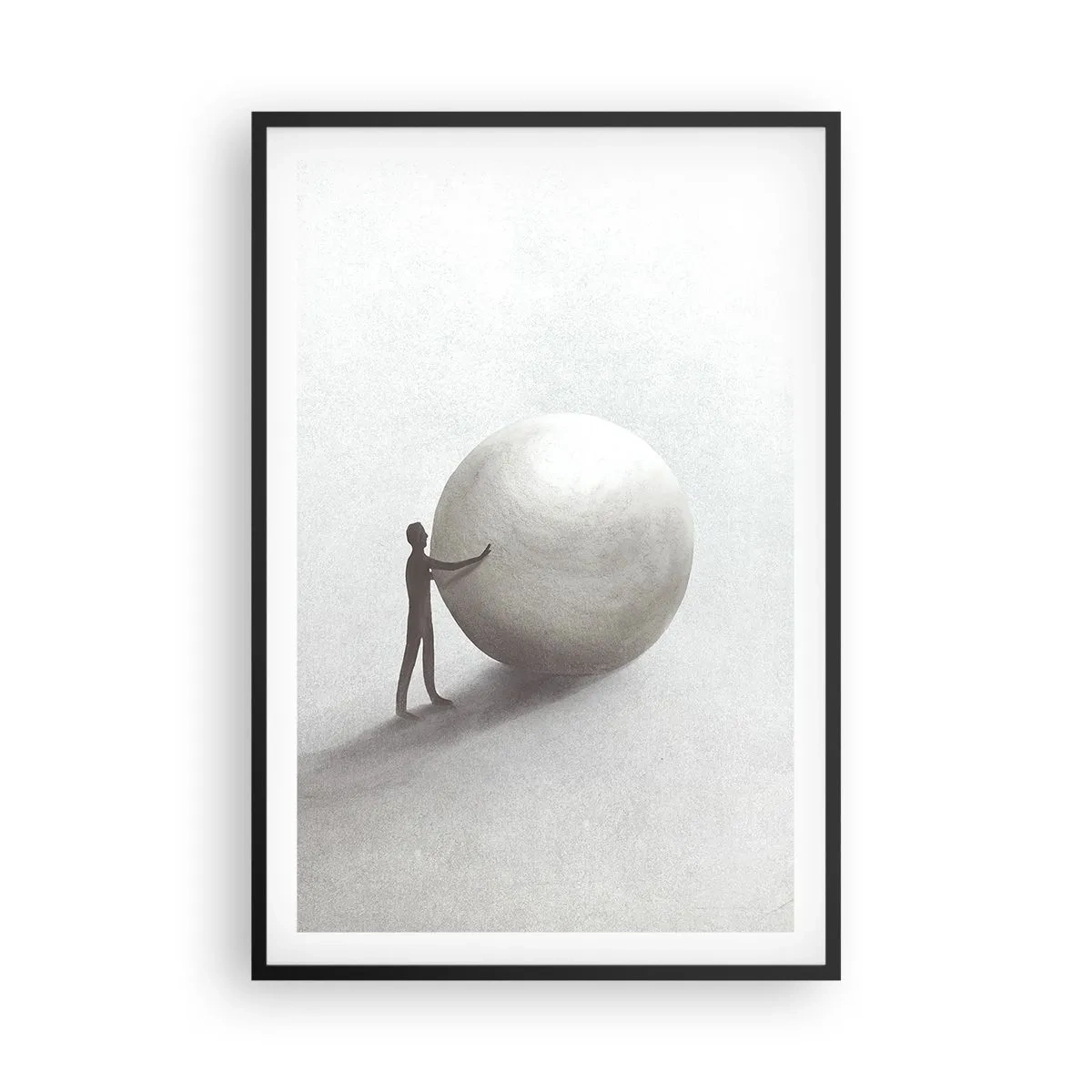 Poster in een zwarte lijst - Het spel van het leven - 61x91 cm
