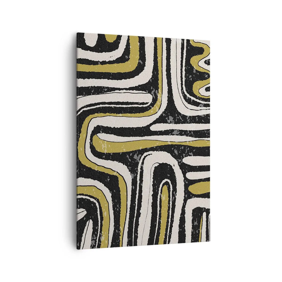 Schilderen op canvas - Compositie: wegen en steegjes - 70x100 cm