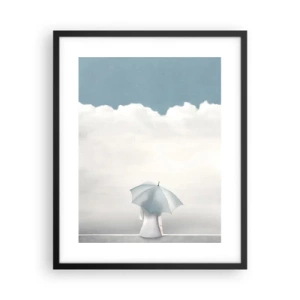 Poster in een zwarte lijst - Op de rand van realiteit en dromen - 40x50 cm