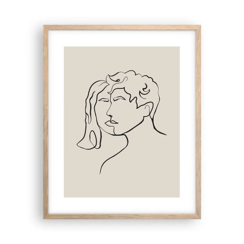 Een poster in een licht eiken lijst - En er ontstond eenheid - 40x50 cm