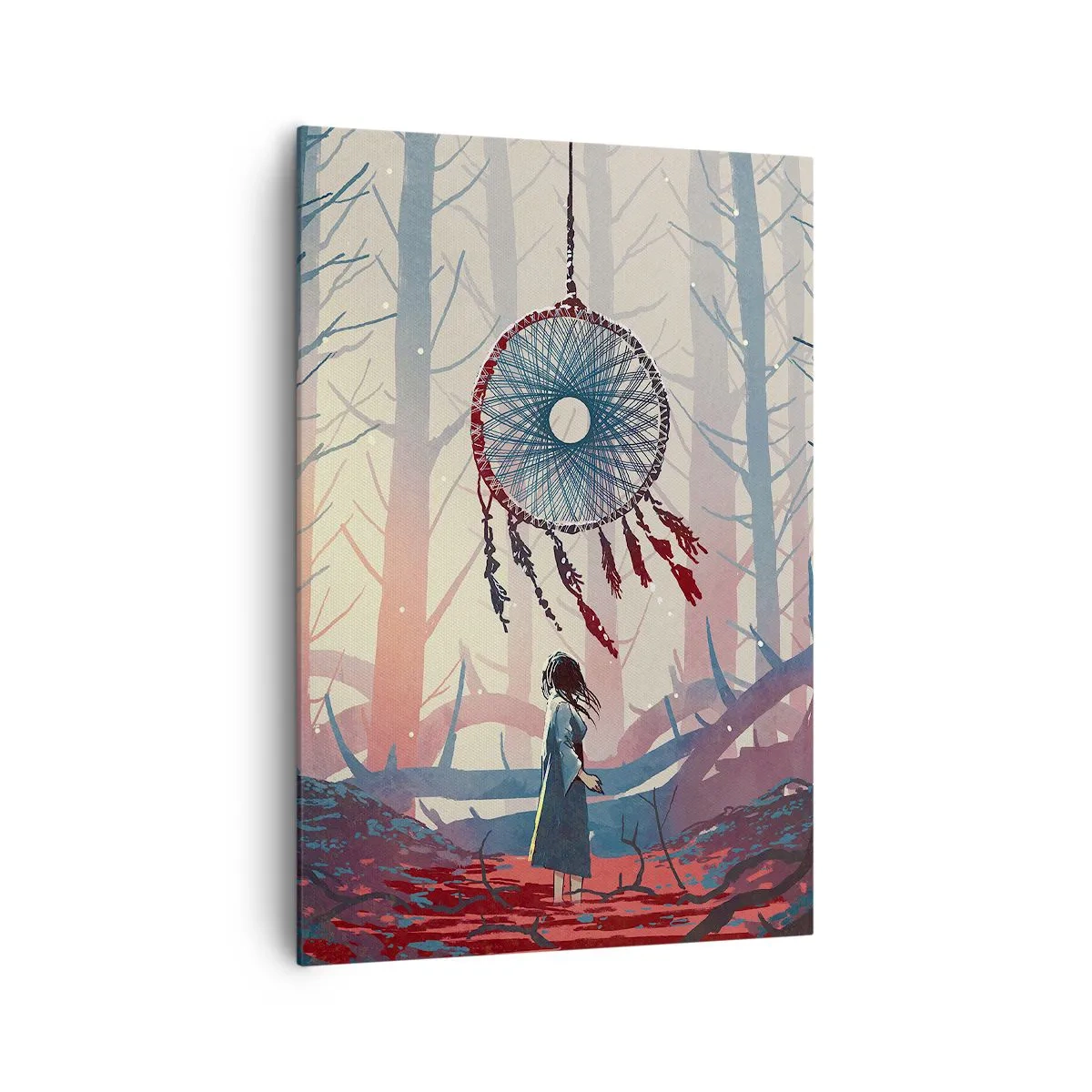 Schilderen op canvas - Een geheim ritueel van geluk - 70x100 cm