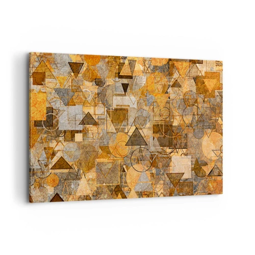Schilderen op canvas - De wereld in vorm - 120x80 cm