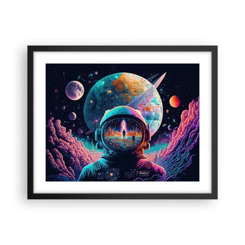 Poster in een zwarte lijst - Filosofen hebben er niet van gedroomd - 50x40 cm