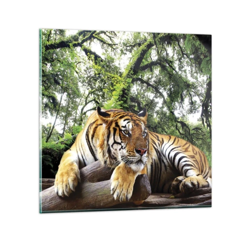 Schilderen op glas - Met vriendelijke groet - 30x30 cm