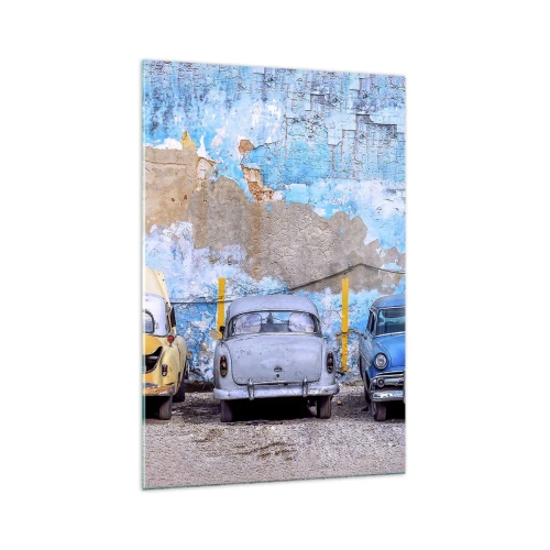 Schilderen op glas - Veteranenbijeenkomst - 70x100 cm