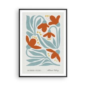 Poster in een zwarte lijst - Naar de aarde, naar de zon - 70x100 cm