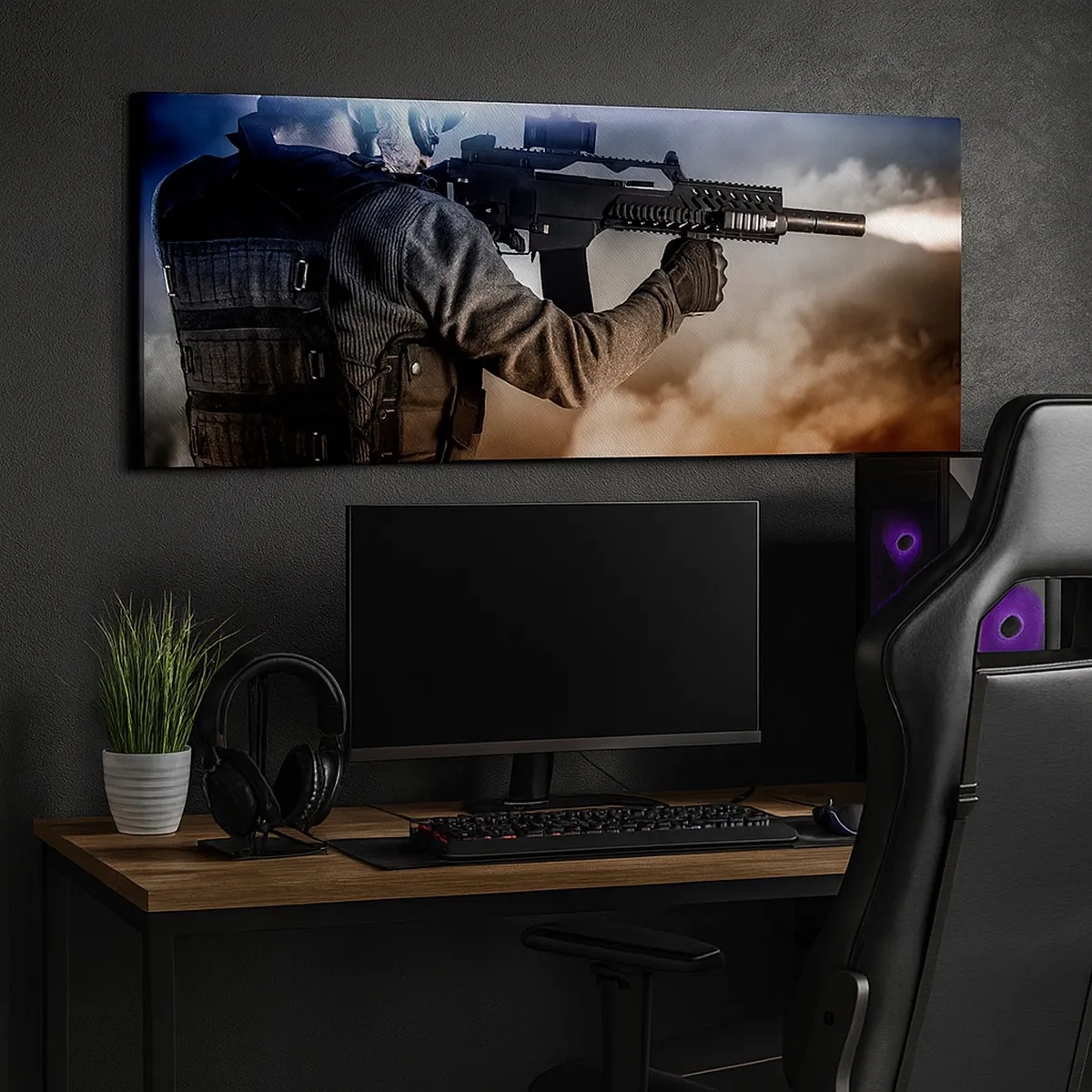 Schilderen op canvas - Gewoon een held - 30x30 cm