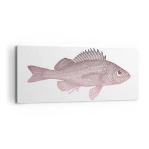 Schilderen op canvas - Grote ogen vis - 100x40 cm