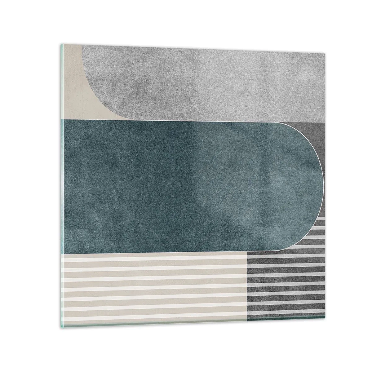 Schilderen op glas - Compositie op niveau - 50x50 cm