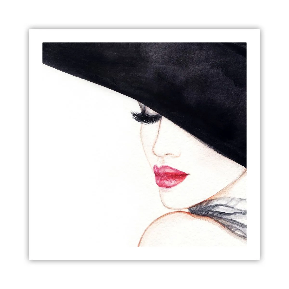 Poster - Elegantie en sensualiteit - 60x60 cm