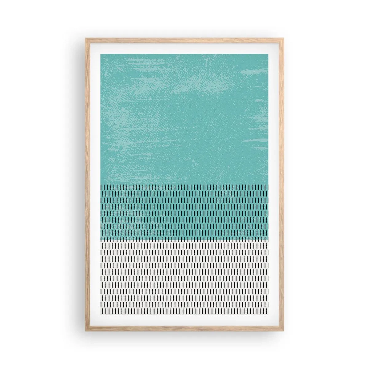 Een poster in een licht eiken lijst - Een uitgebalanceerde compositie - 61x91 cm