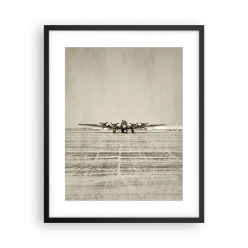 Poster in een zwarte lijst - Zoals altijd klaar - 40x50 cm