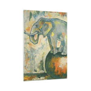 Schilderen op glas - Lang leve het circus! - 70x100 cm