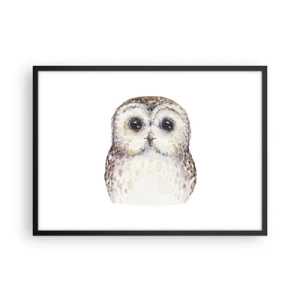 Poster in een zwarte lijst - Kijk in mijn ogen - 70x50 cm