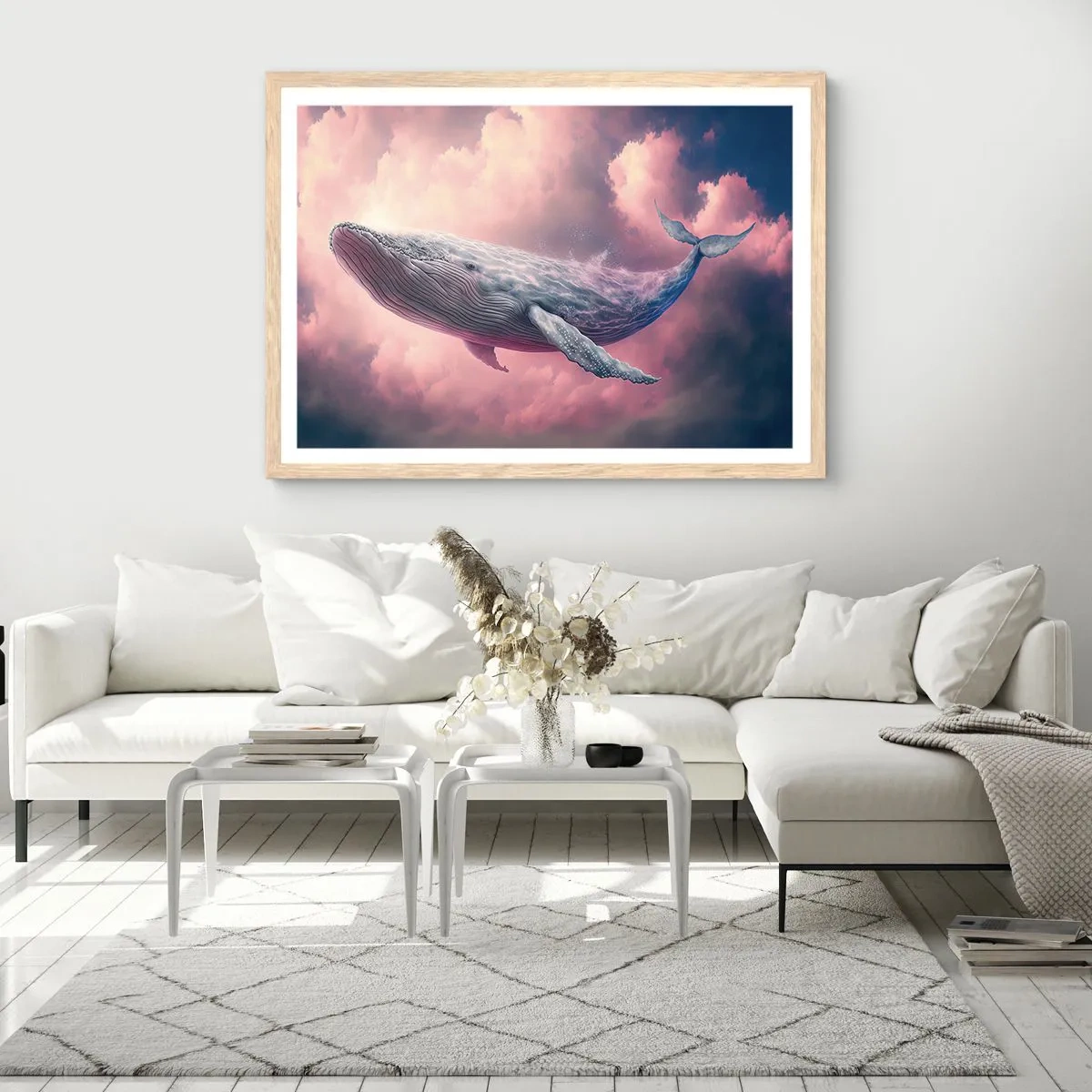 Een poster in een licht eiken lijst - Wrijf over je ogen - 40x30 cm