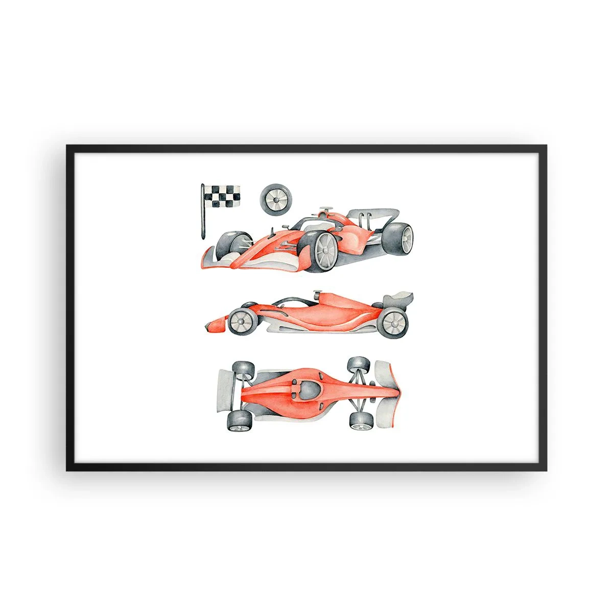 Poster in een zwarte lijst - Jaag je droom na - 91x61 cm