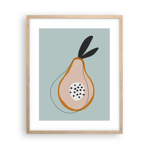 Een poster in een licht eiken lijst - Doordringen in de aard van de dingen - 40x50 cm