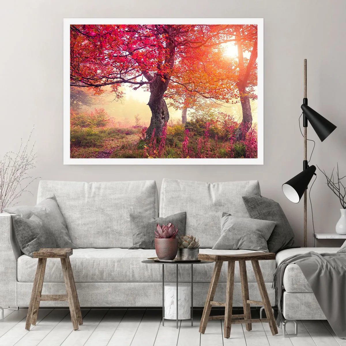 Poster - Bloeiende razernij - 91x61 cm