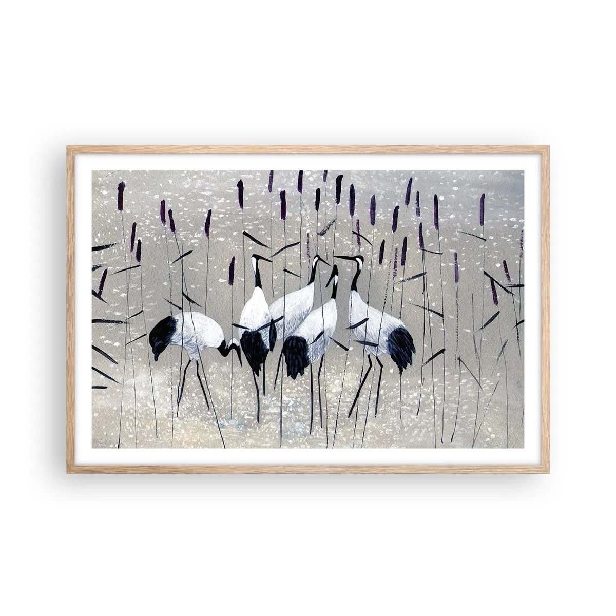 Een poster in een licht eiken lijst - Onder hun eigen - 91x61 cm
