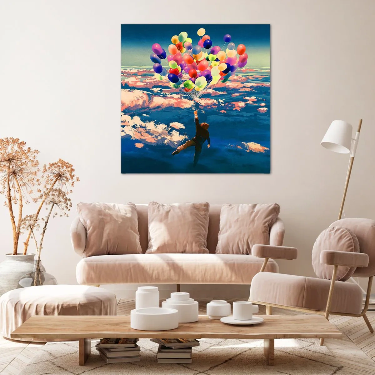 Schilderen op canvas - Een kinderdroom komt uit - 40x40 cm