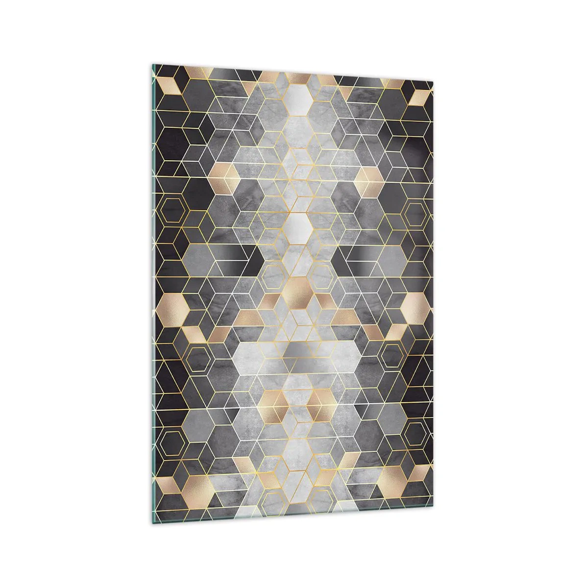 Schilderen op glas - Diamant samenstelling - 70x100 cm
