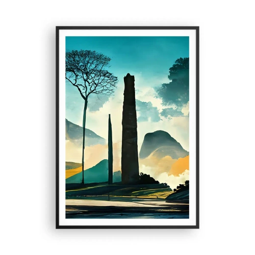 Poster in een zwarte lijst - Nog hoger en hoger - 70x100 cm