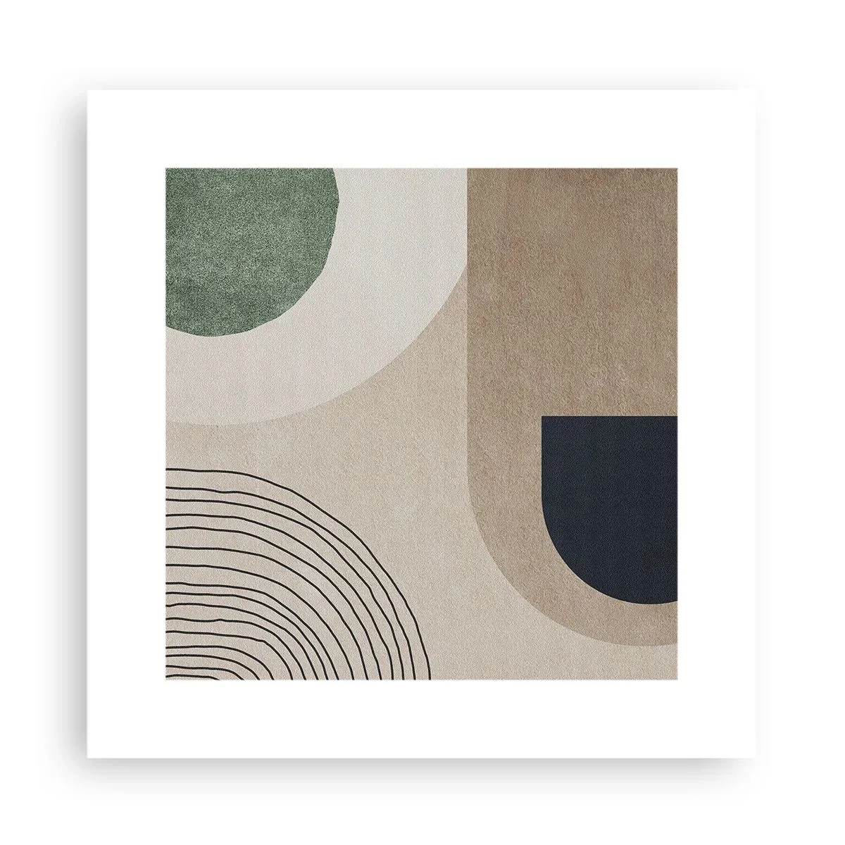 Poster - De zachtheid van het ovaal - 30x30 cm