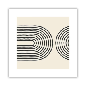 Poster - In een ogenblik ... - 30x30 cm