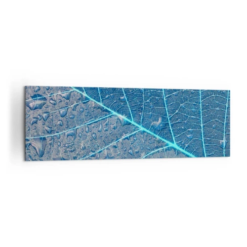 Schilderen op canvas - Leven in blauw - 160x50 cm