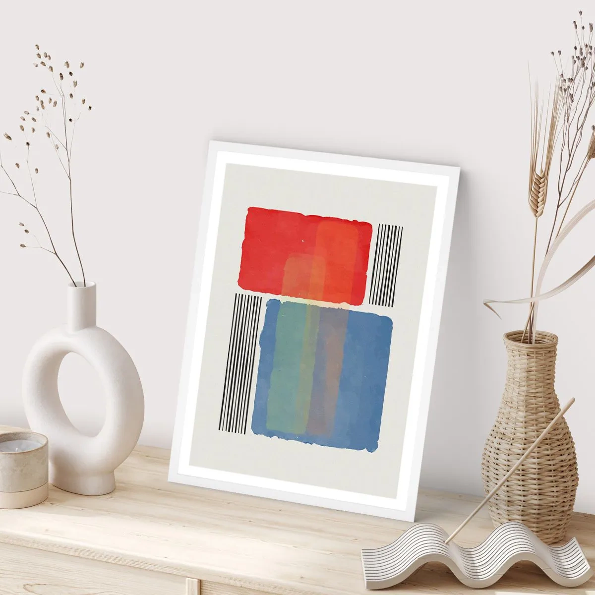 Poster in een witte lijst - De geest en de letter van de geometrie - 50x70 cm