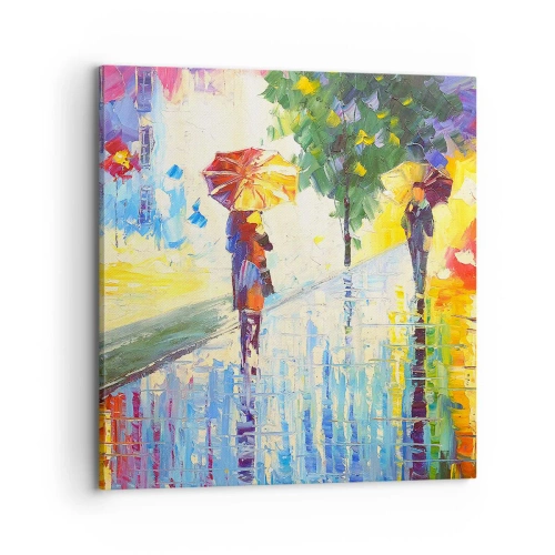 Schilderen op canvas - Nu is het helemaal duidelijk - 70x70 cm