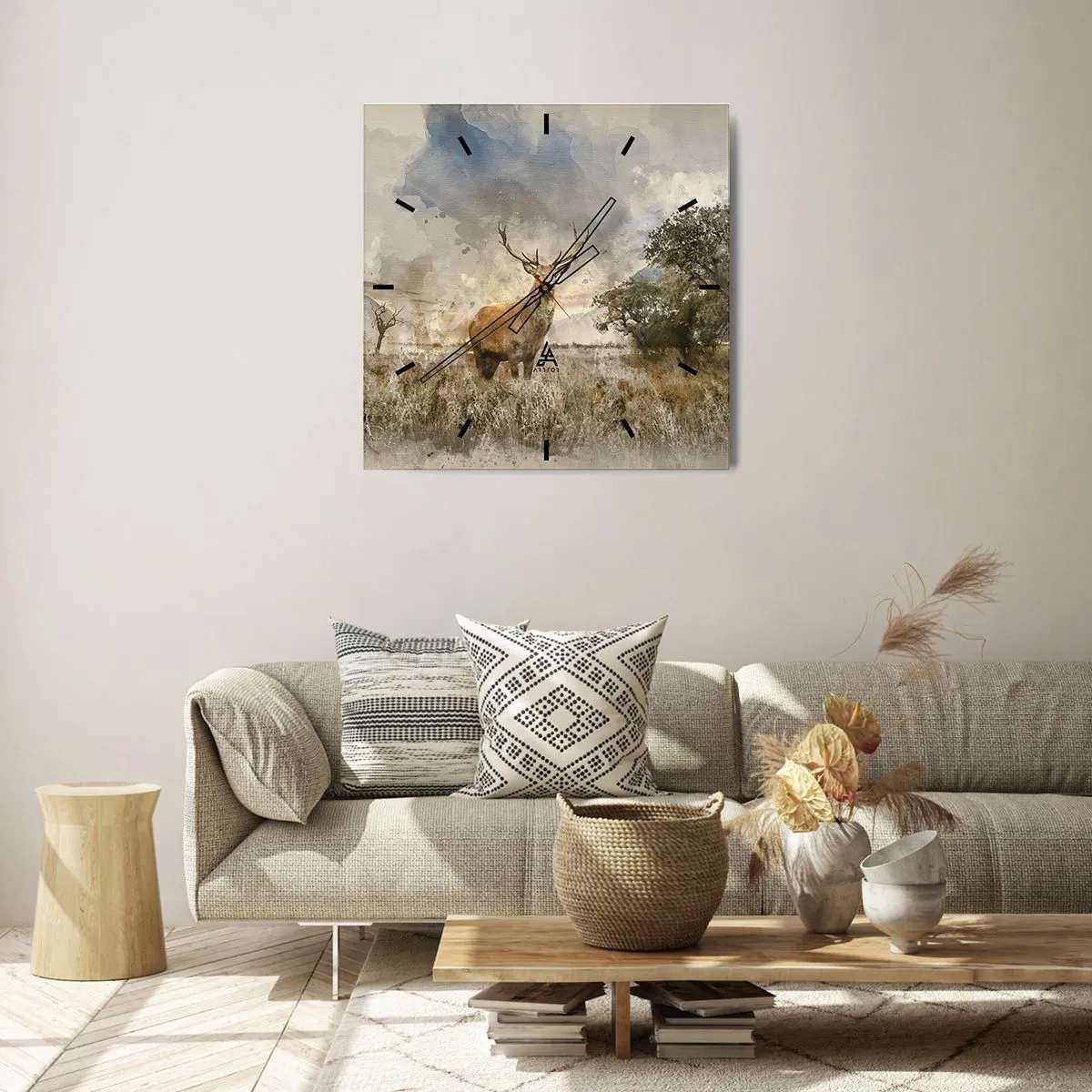 Wandklok - Klok - Waardigheid - kracht - waardigheid - 40x40 cm