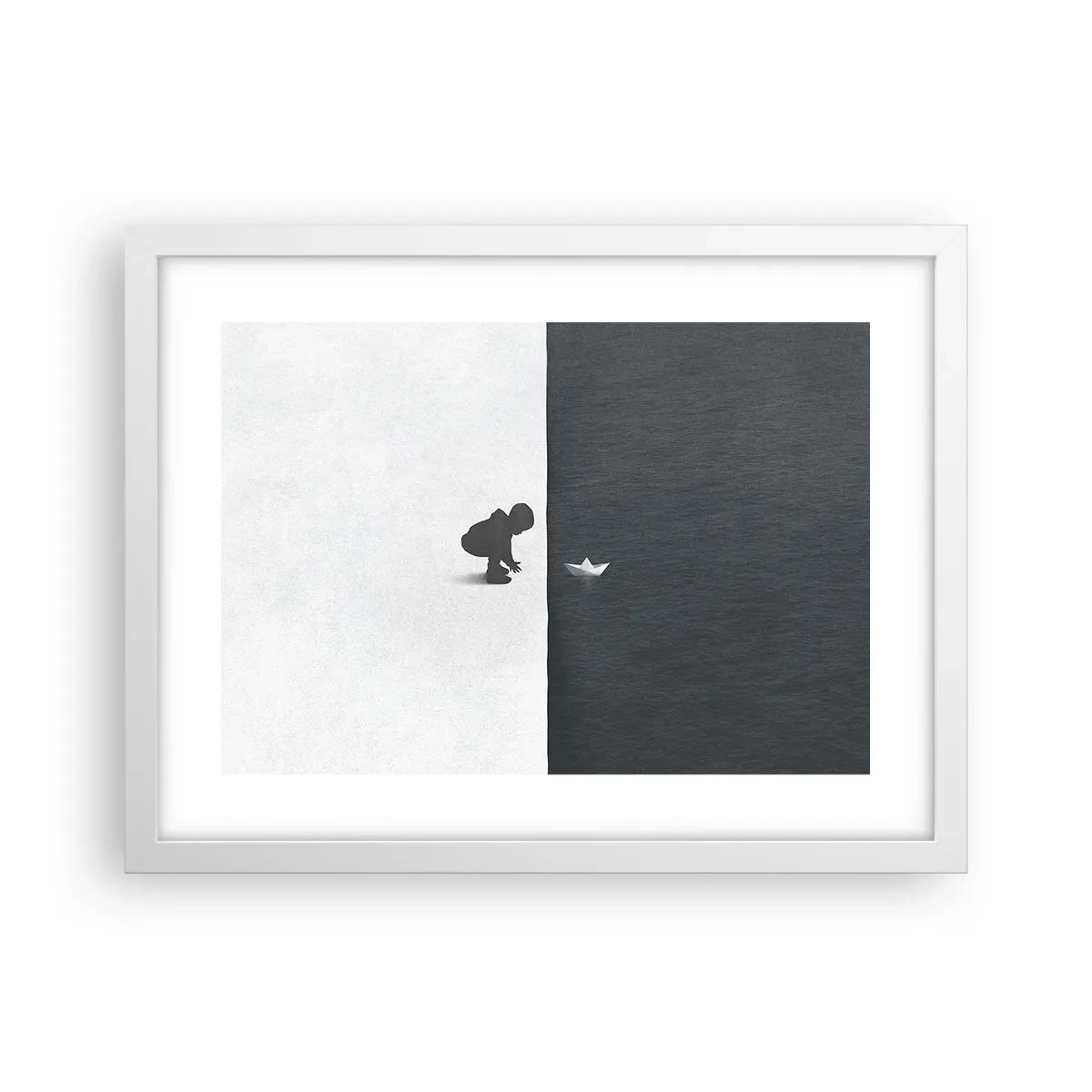 Poster in een witte lijst - Geweldige expeditie - 40x30 cm