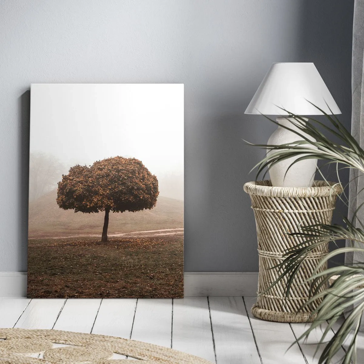 Schilderen op canvas - Na een drukke zomer - 55x100 cm