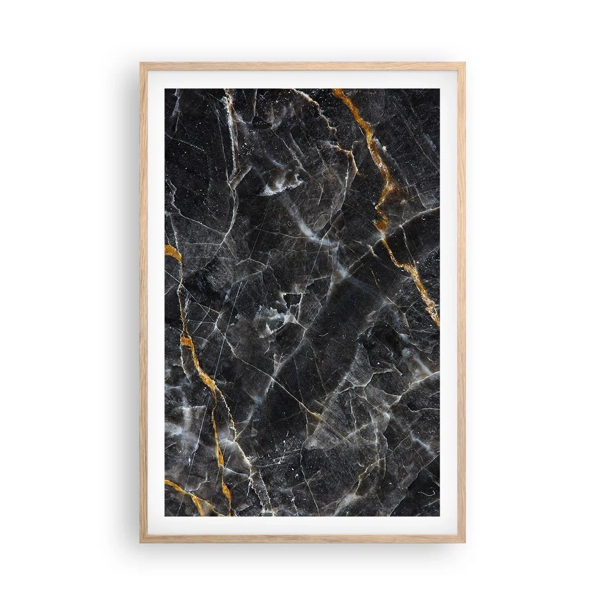 Een poster in een licht eiken lijst - Het innerlijke leven van de steen - 61x91 cm