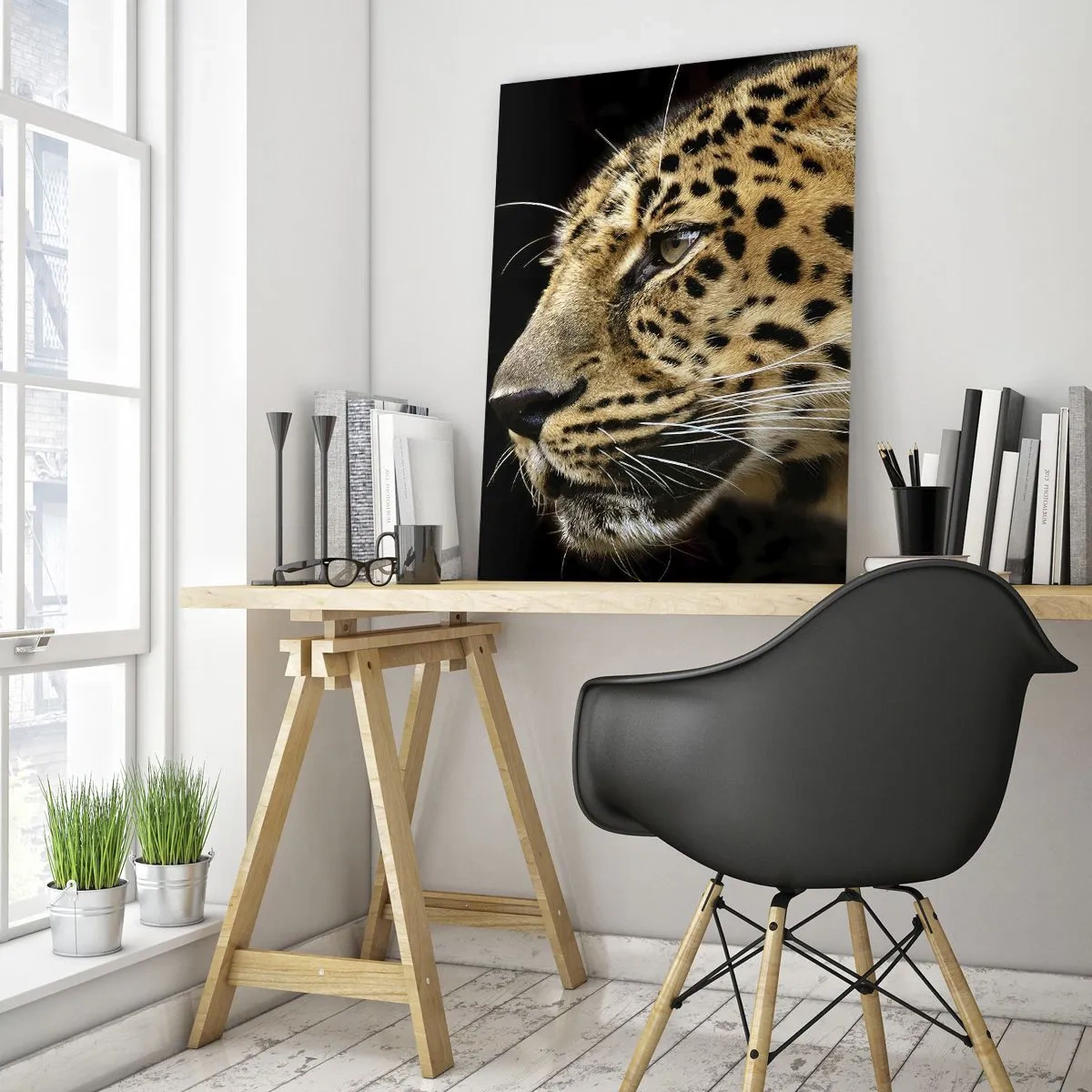 Schilderen op glas - Rustig, gefocust, klaar - 50x70 cm