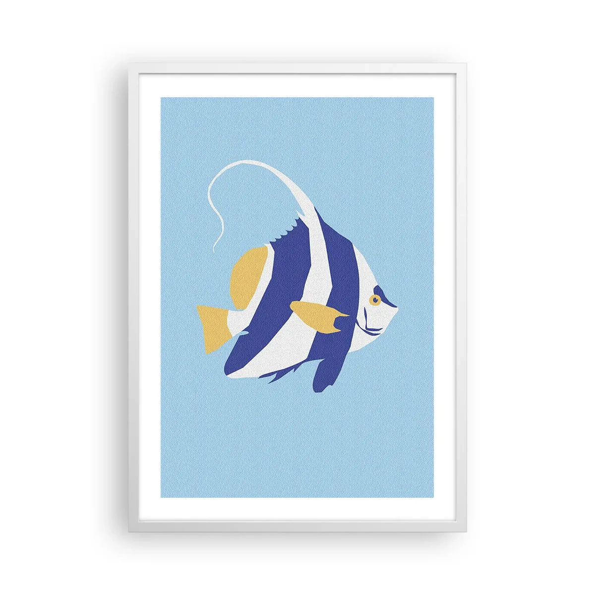 Poster in een witte lijst - Miss tropische wateren - 50x70 cm