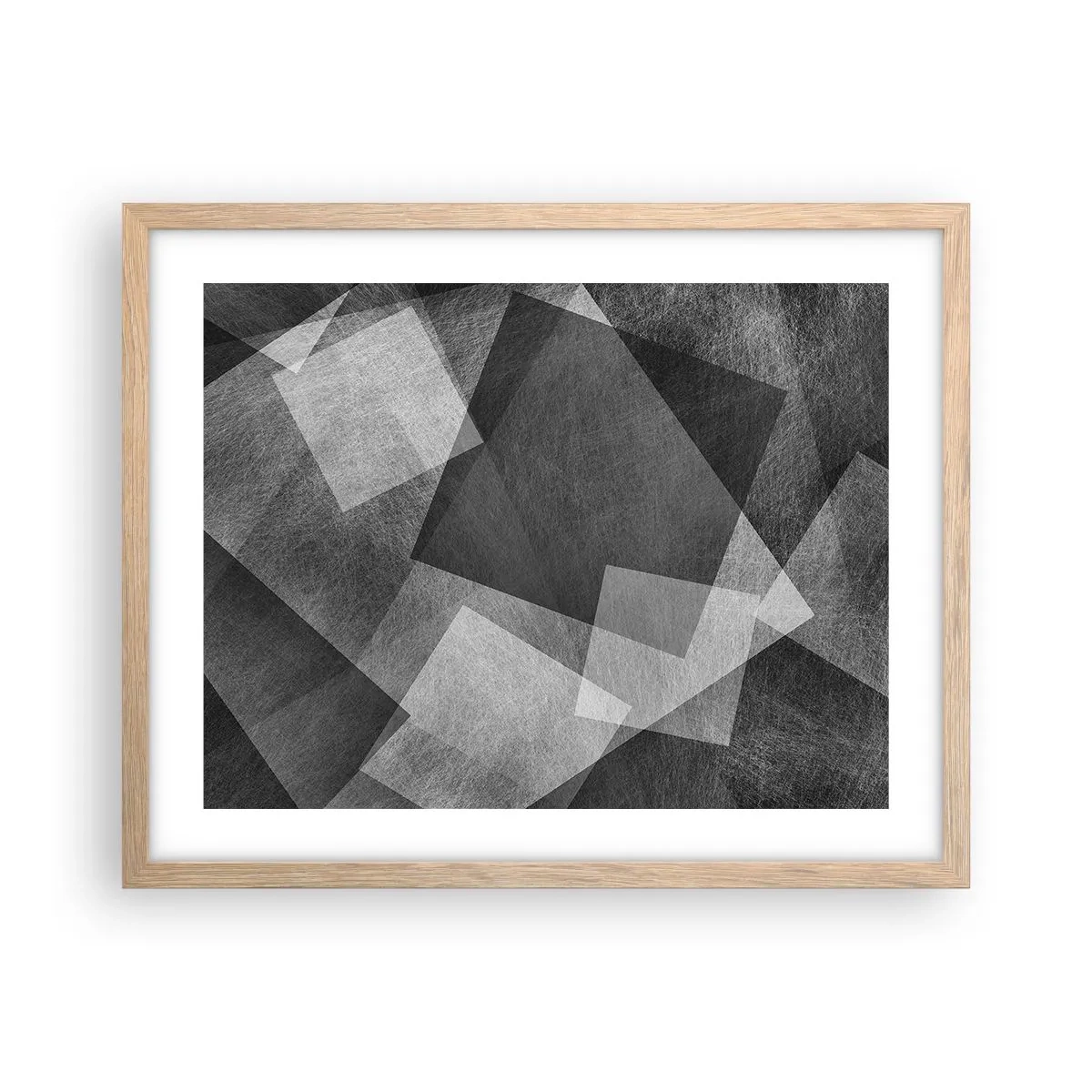 Een poster in een licht eiken lijst - Het eeuwige symbool van duurzaamheid en orde - 50x40 cm