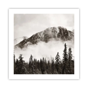 Poster - Granieten liniaal - 50x50 cm