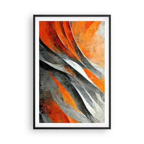 Poster in een zwarte lijst - Hitte en koude - 61x91 cm