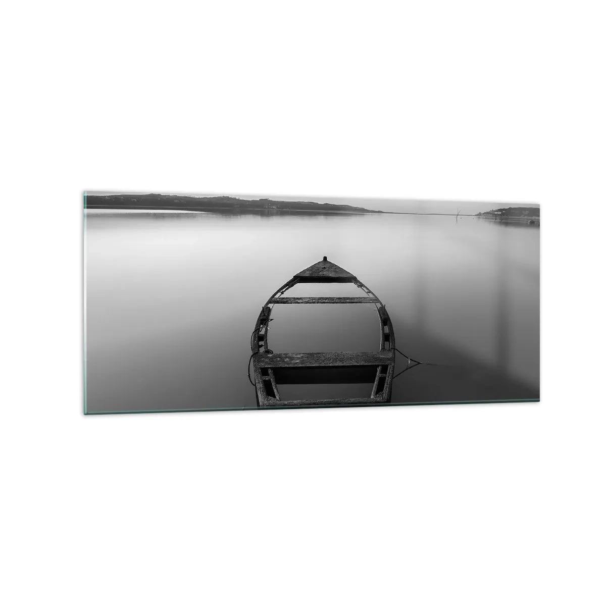 Schilderen op glas - Verlangen en melancholie - 120x50 cm