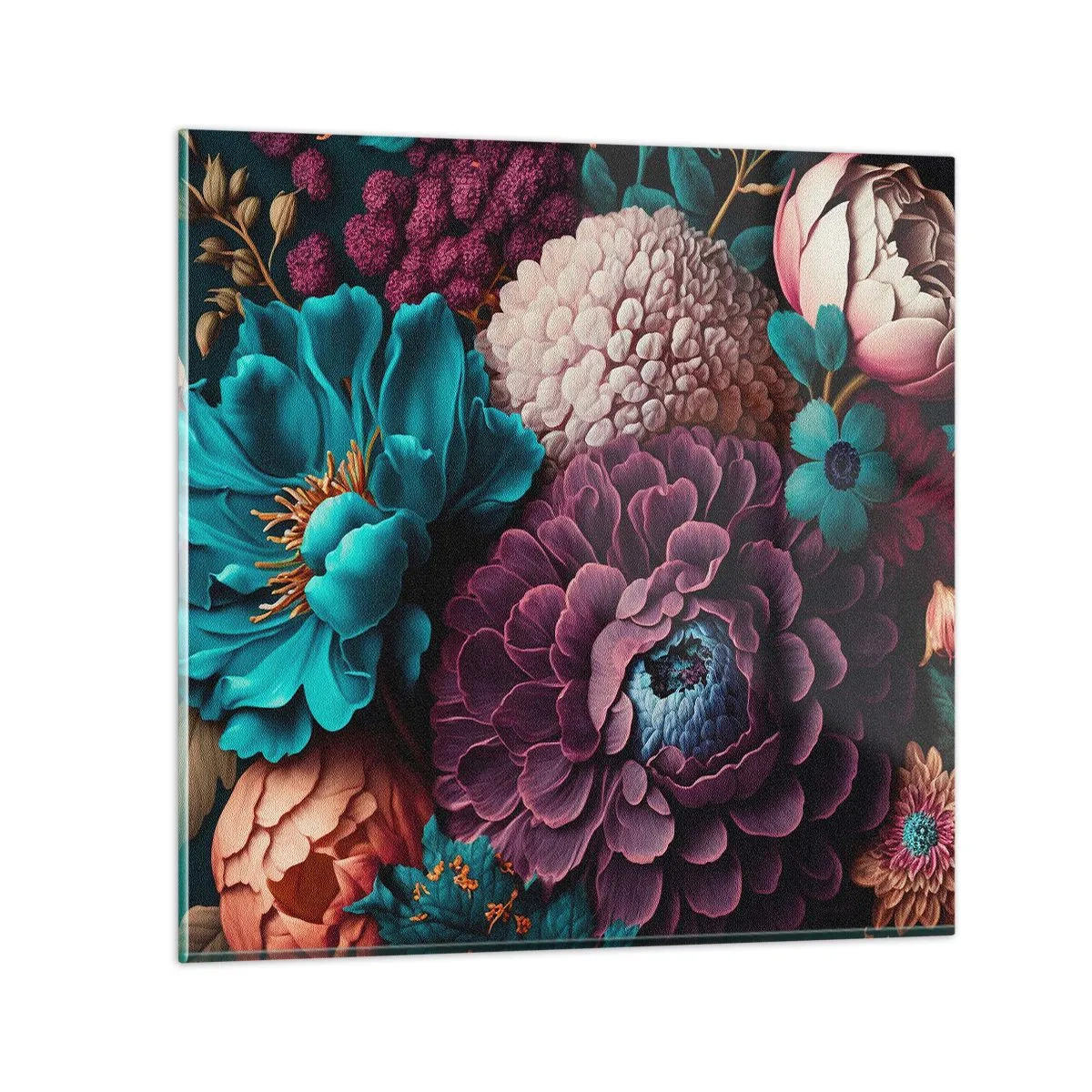 Schilderen op glas - Natuur in overvloed - 40x40 cm