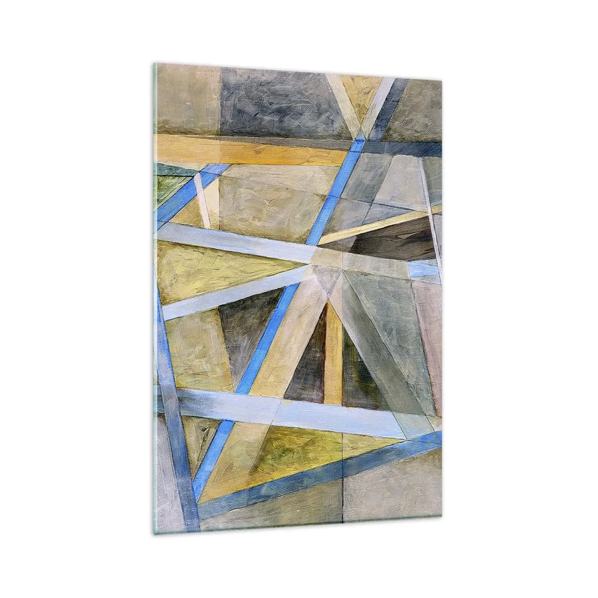 Schilderen op glas - Recht of diagonaal? - 80x120 cm