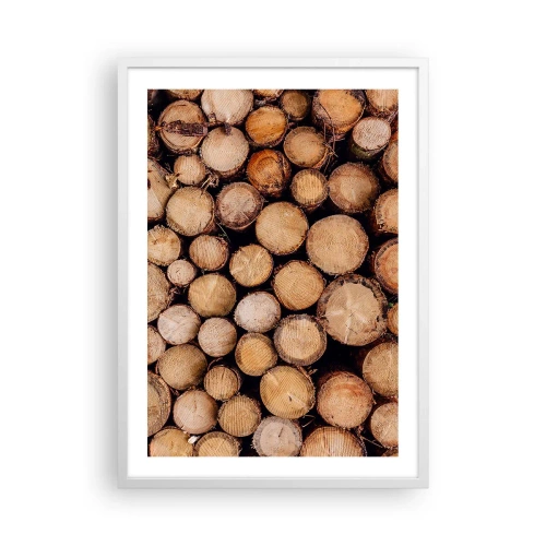 Poster in een witte lijst - Een nieuw begin - 50x70 cm