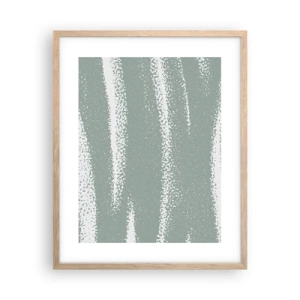 Een poster in een licht eiken lijst - Abstractie in een winterklimaat - 40x50 cm