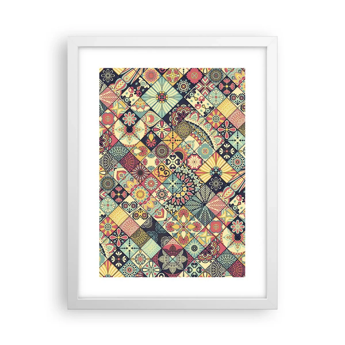 Poster in een witte lijst - Marokkaanse sfeer - 30x40 cm
