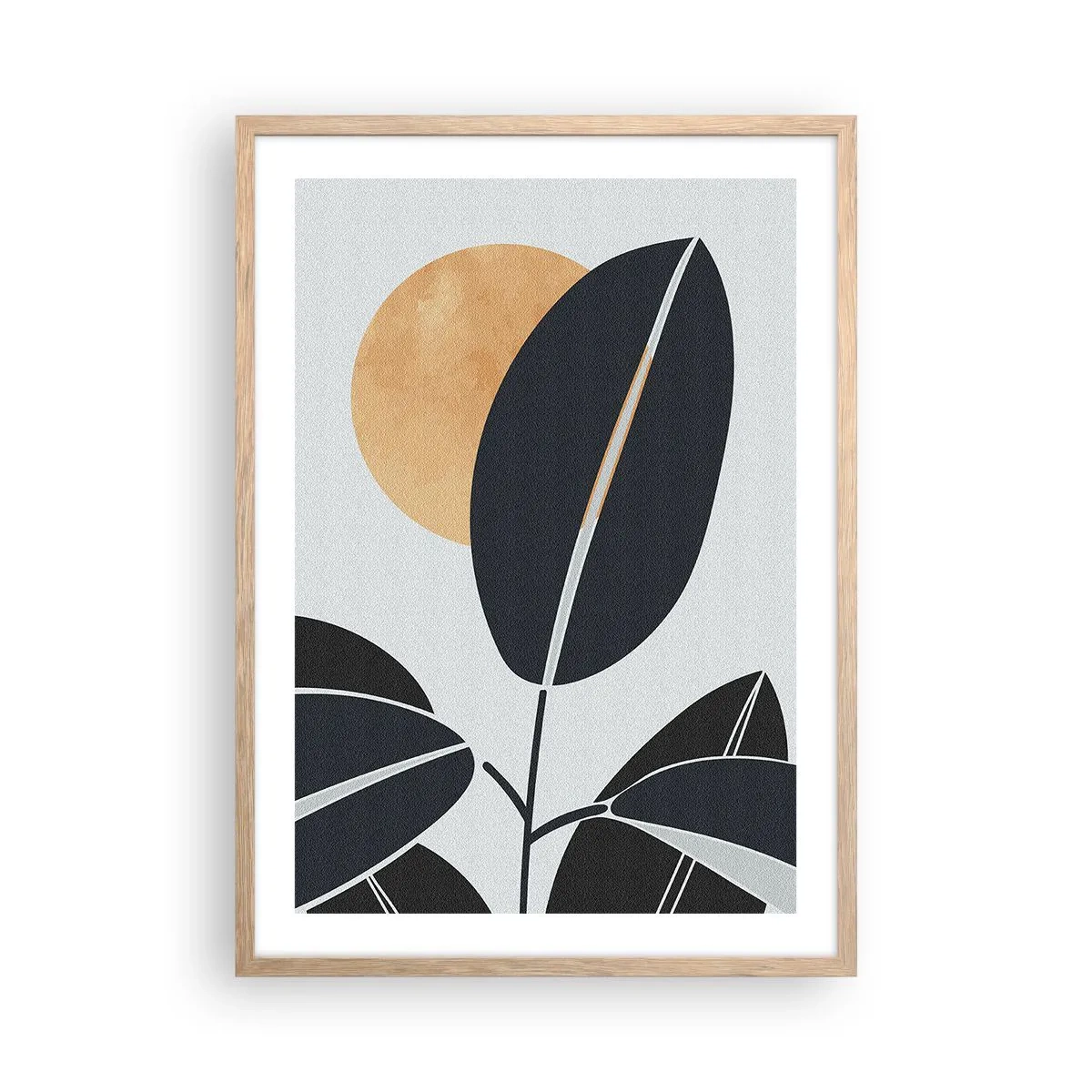 Een poster in een licht eiken lijst - Hete zomerdag - 50x70 cm